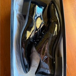 The Rail Dallas Plain Toe Derby Men Black Patent Leather Size 9